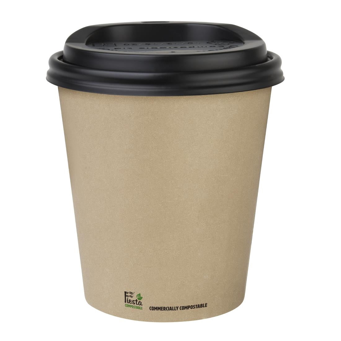 Fiesta Compostable Coffee Cups Single Wall 340ml (50 Pack) (340ml. Pack Quantity: 50.) • PAS-CU983