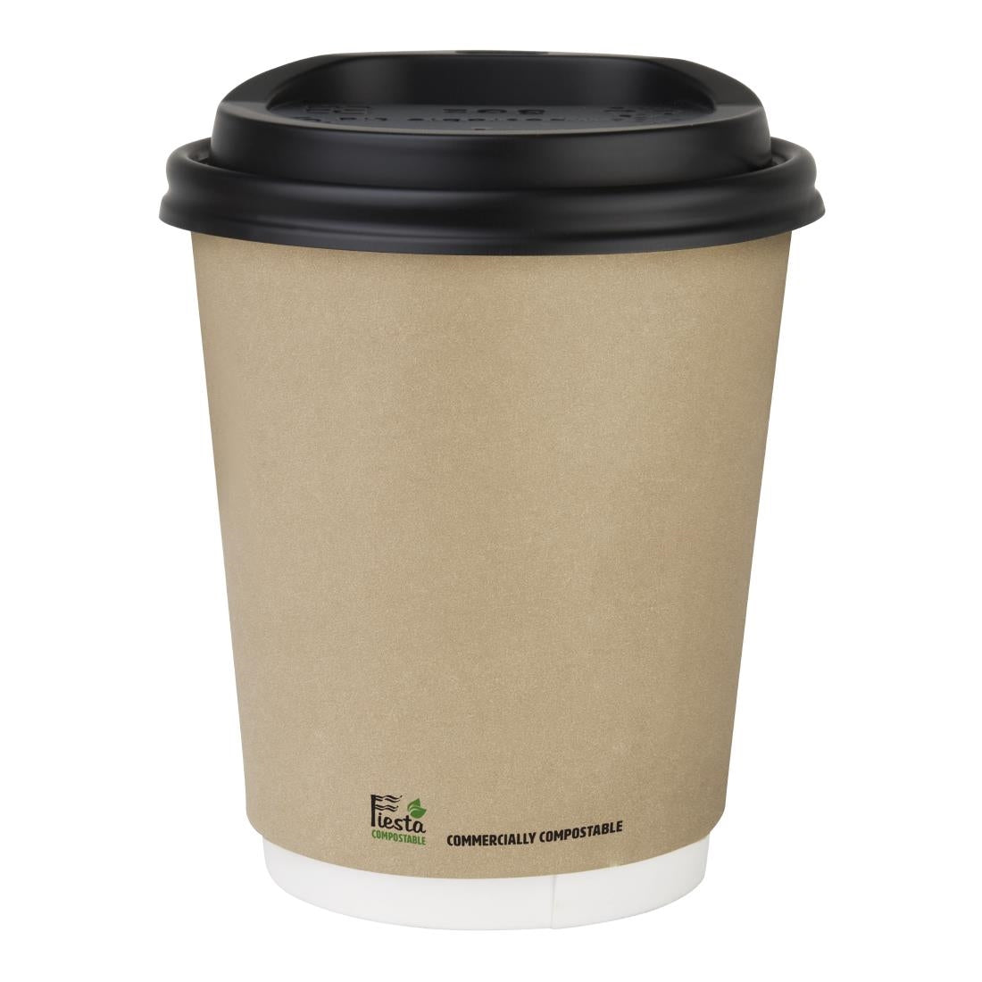 Fiesta Compostable Hot Cup Double Wall Kind Kraft 225ml (25 Pack) (225ml | Pack Quantity: 25) • PAS-CU985