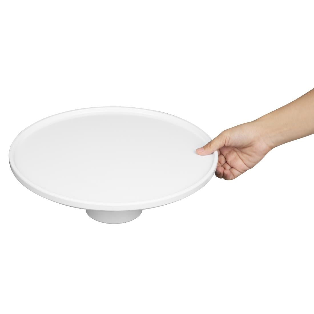 Olympia Kristallon Melamine Round Cake Stand 330x140mm (330(Ø) x 110(H)mm / 12.9x4.3") • PAS-CU988