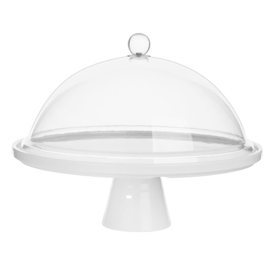 Olympia Kristallon Melamine Round Cake Stand 330x140mm (330(Ø) x 110(H)mm / 12.9x4.3") • PAS-CU988