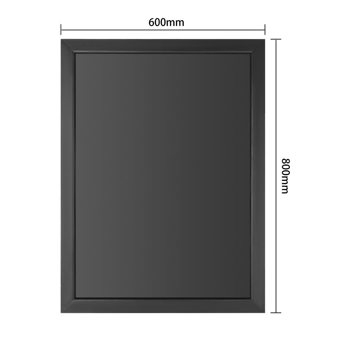 Olympia Wallboard Black Wooden Frame 600x800mm (Dimensions: 600(W) x 800(H)mm / 23.6x31.4") • PAS-CU991