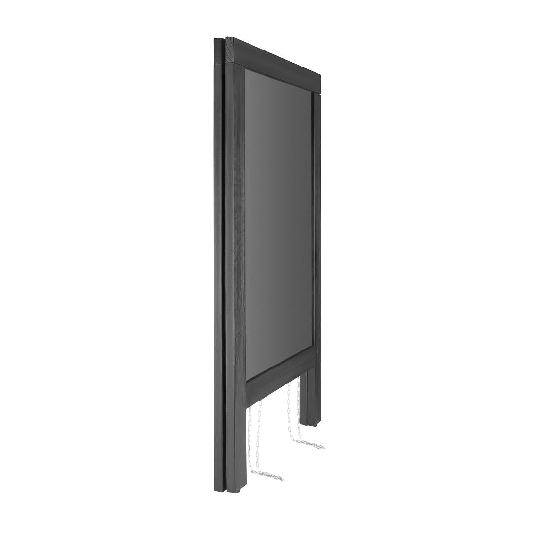 Olympia Pavement Board Black Wooden Frame 700x1200mm • PAS-CU993