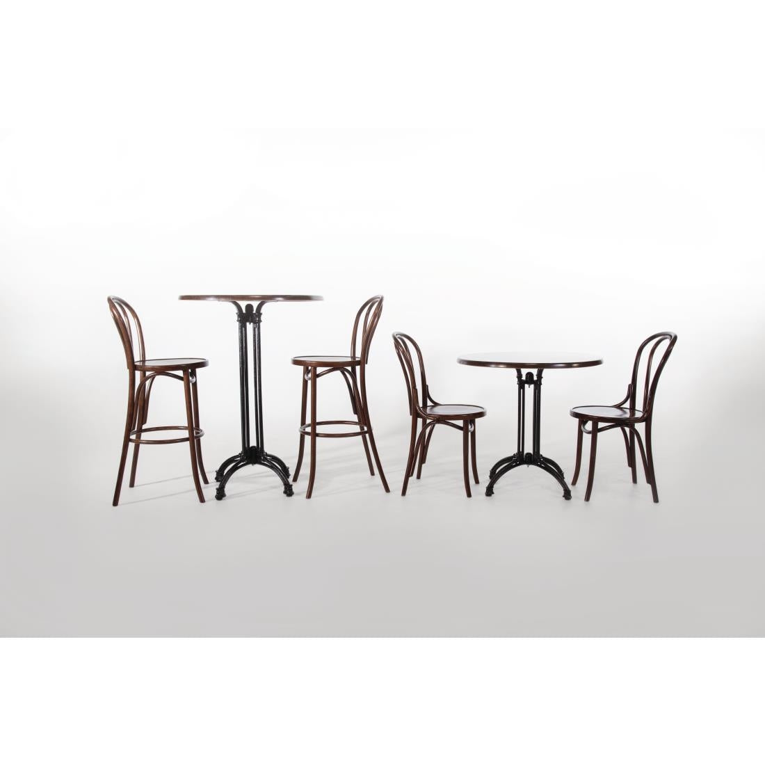 Fameg Bentwood Bistro Side Chairs Walnut Finish (2 Pack) (Pack of 2) • PAS-CF139