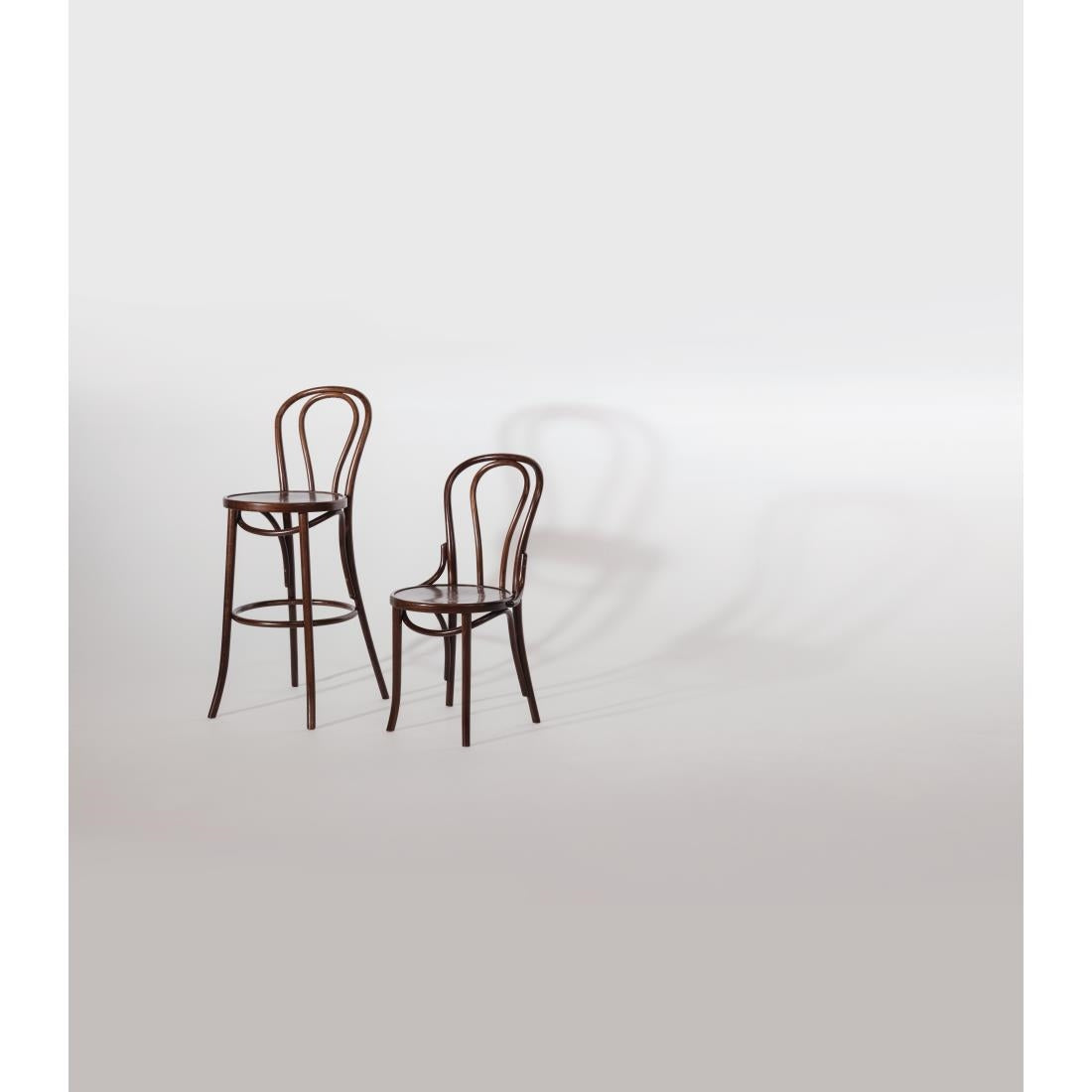 Fameg Bentwood Bistro Side Chairs Walnut Finish (2 Pack) (Pack of 2) • PAS-CF139