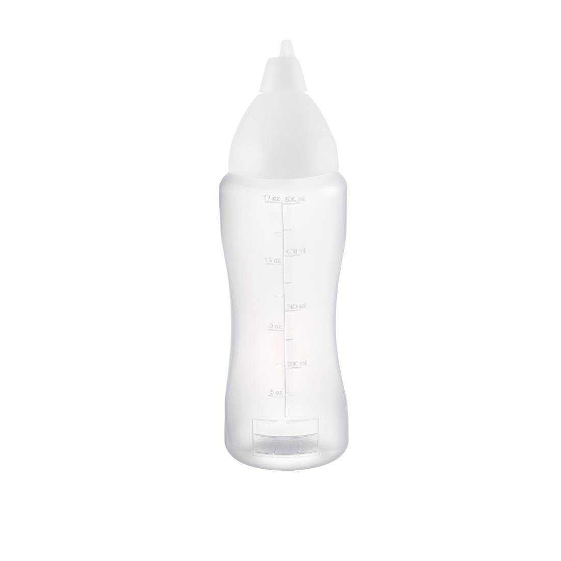 Araven Clear Non-Drip Sauce Bottle 17oz • PAS-CW112