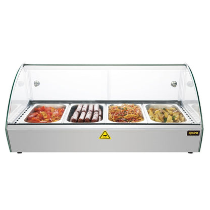Apuro Countertop Heated Food Display 773mm • PAS-CW147-A