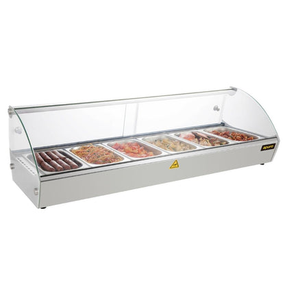 Apuro Countertop Heated Food Display 1127mm • PAS-CW148-A