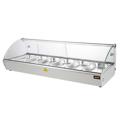 Apuro Countertop Heated Food Display 1127mm • PAS-CW148-A
