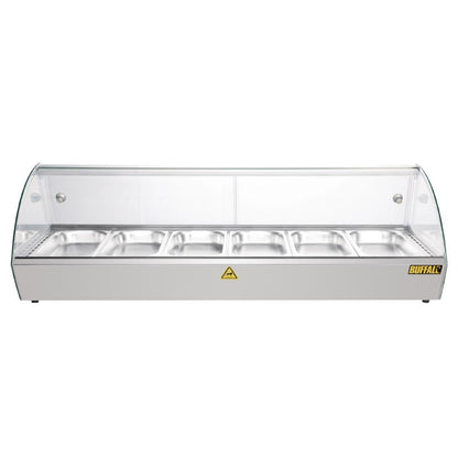 Apuro Countertop Heated Food Display 1127mm • PAS-CW148-A