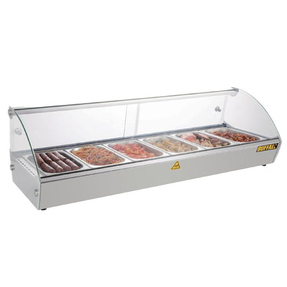 Apuro Countertop Heated Food Display 1127mm • PAS-CW148-A