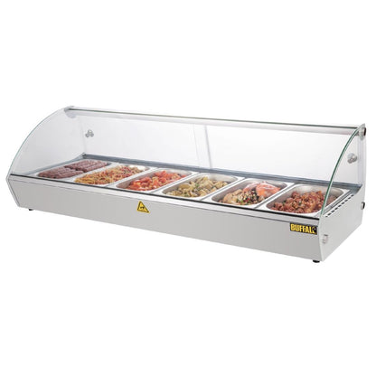Apuro Countertop Heated Food Display 1127mm • PAS-CW148-A