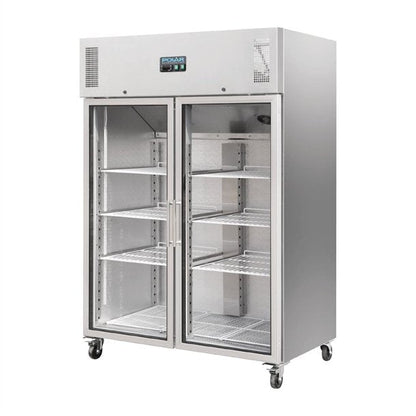 Factory 2nd Polar G-Series Upright Double Door Gastro Display Fridge 1200Ltr PAS-CW198-A-1