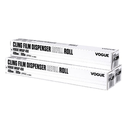 Vogue Cling Film 300m fits Wrap450 Dispenser (3 Pack) • PAS-CW203