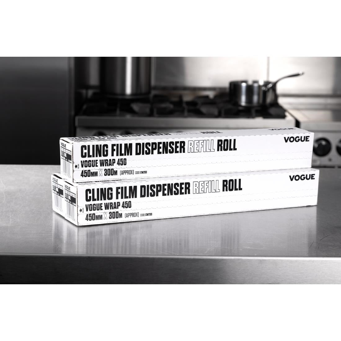 Vogue Cling Film 300m fits Wrap450 Dispenser (3 Pack) • PAS-CW203