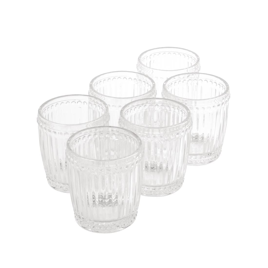 Olympia Baroque Whiskey Glasses Clear 325ml (6 Pack) (Pack of 6) • PAS-CW397