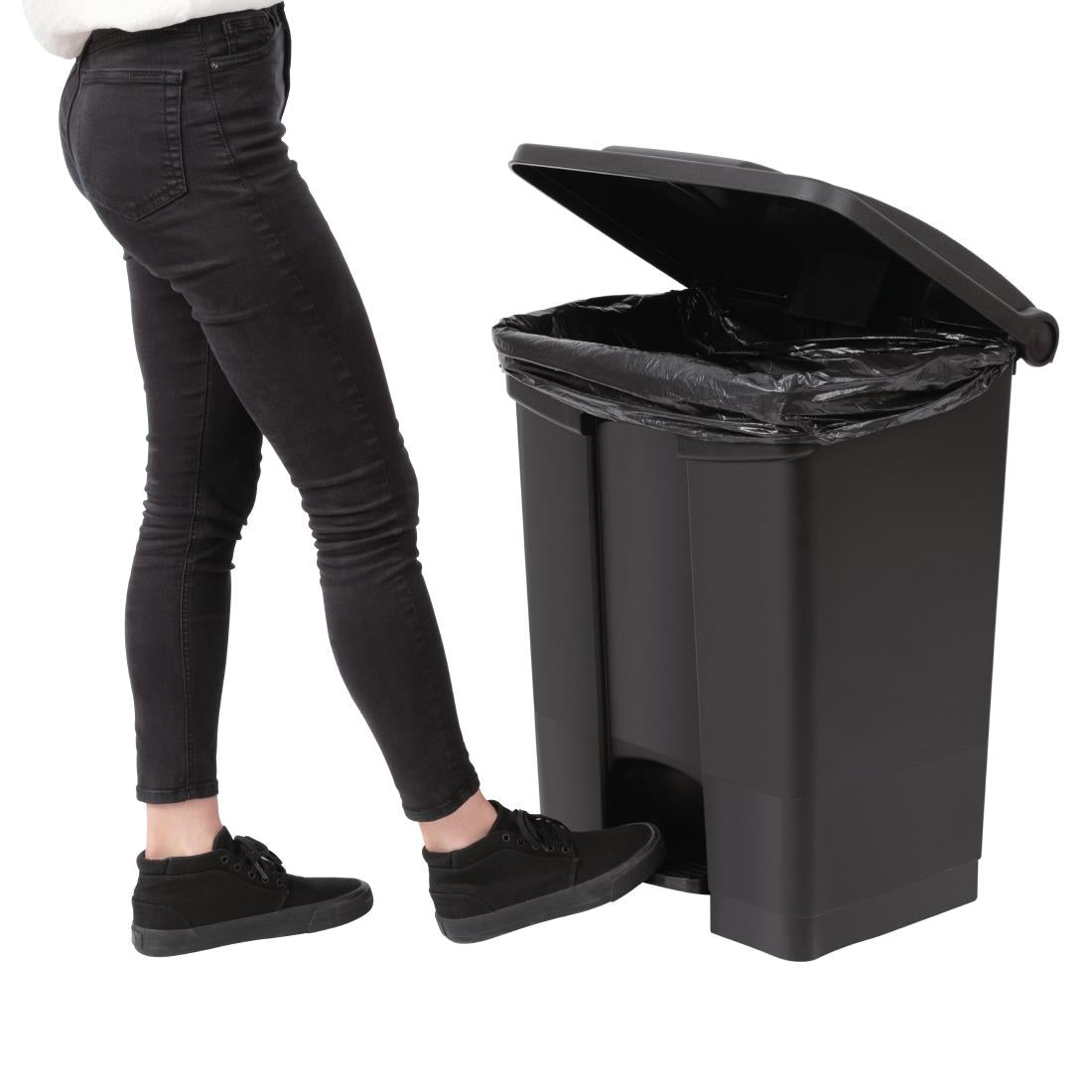 Jantex Pedal Bin Black 65Ltr • PAS-CW723
