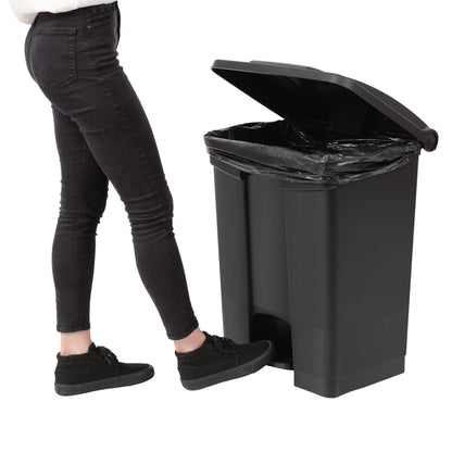 Jantex Pedal Bin Black 65Ltr • PAS-CW723