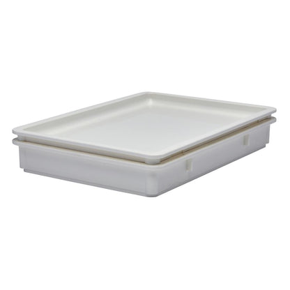 Cambro Pizza Dough Box - White - 460x660x76mm • PAS-CW800