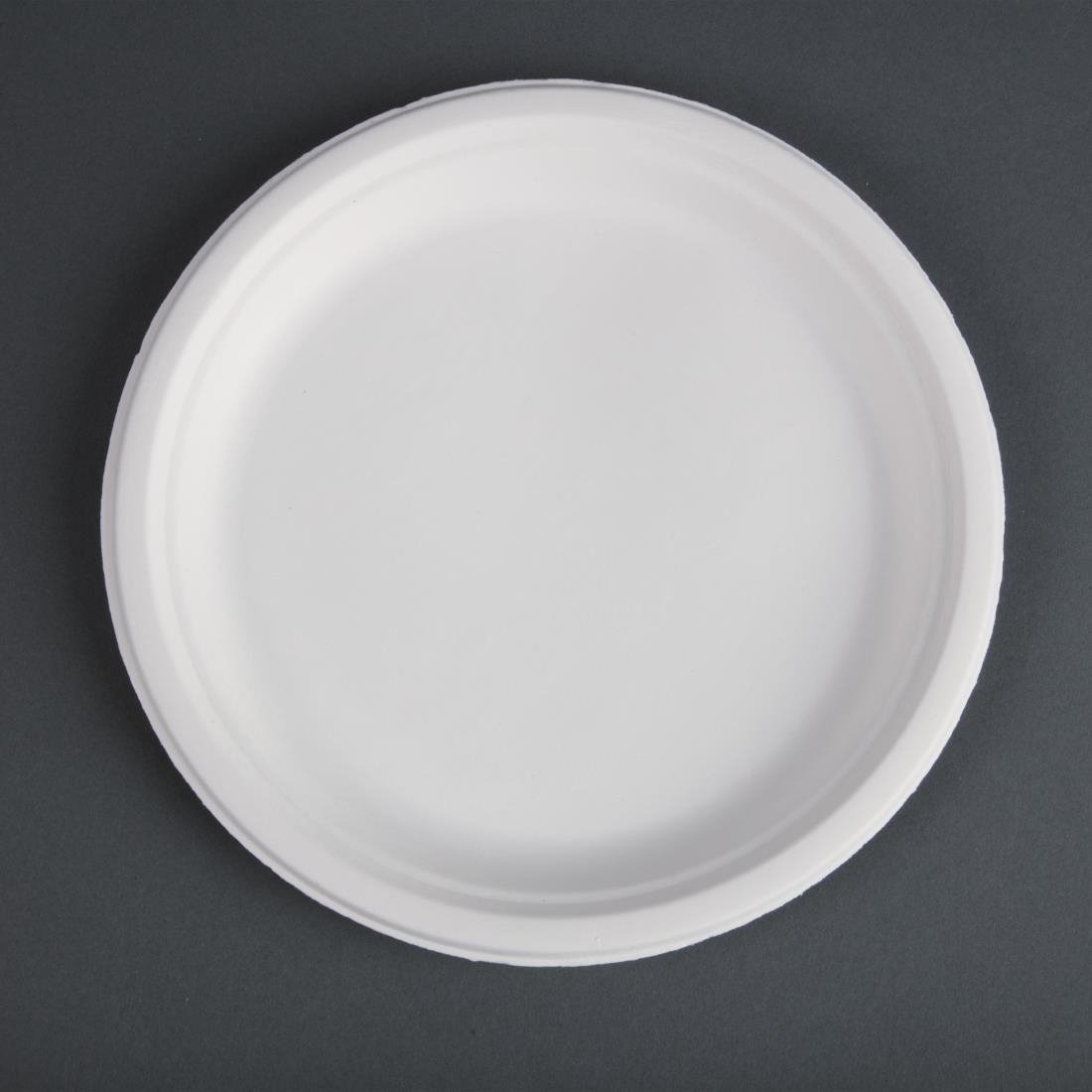 Fiesta Compostable Bagasse Plates Round 260mm (Pack of 50) • PAS-CW904