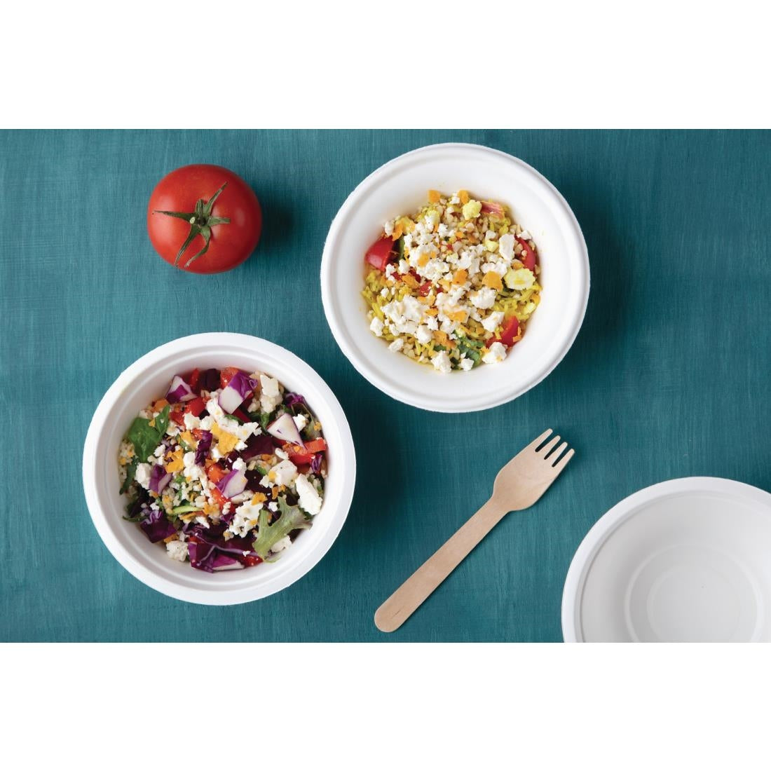Fiesta Compostable Bagasse Round Bowl 300ml (50 Pack) • PAS-CW906