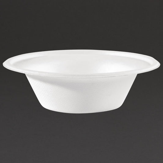 Fiesta Compostable Bagasse Round Bowl 300ml (50 Pack) • PAS-CW906