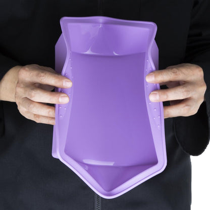 Hygiplas Flexible Silicone Square Bake Pan Purple 245mm (245x245mm | Purple - suitable for allergens) • PAS-CX049