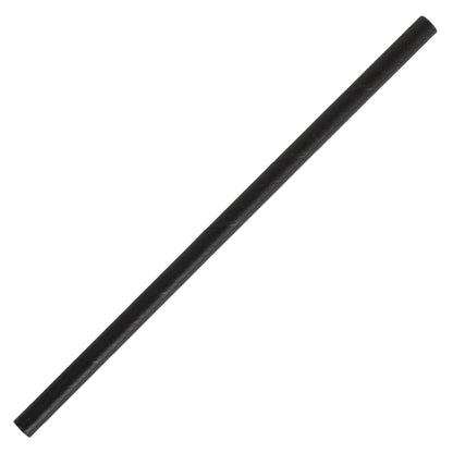Fiesta Compostable Paper Cocktail Stirrer Straws Black (250 Pack) (Pack of 250) • PAS-CY080