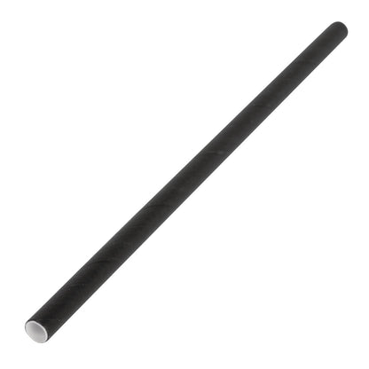 Fiesta Compostable Paper Cocktail Stirrer Straws Black (250 Pack) (140(L)mm | Pack Quantity: 250) • PAS-CY080