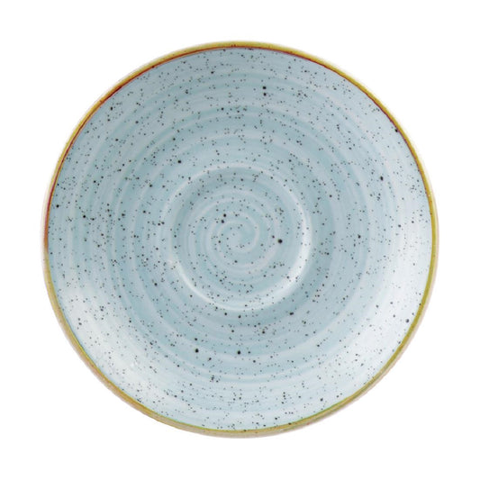 Churchill Stonecast Duck Egg Blue Espresso Saucer - 118mm (12 Pack) (For 118ml espresso cups| Box of 12) • PAS-CY866