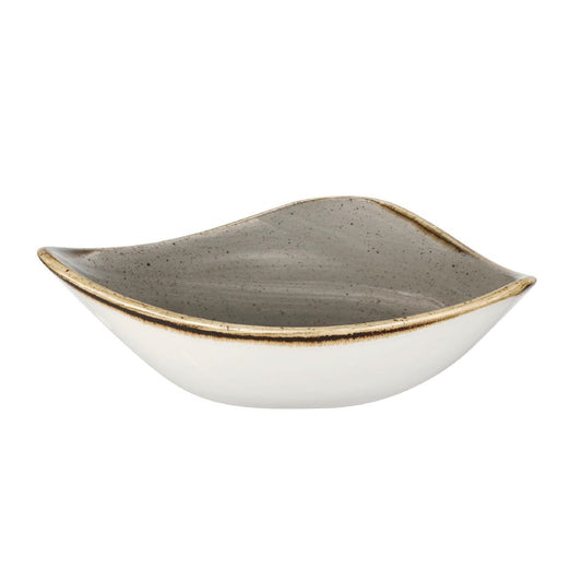 Churchill Stonecast Triangle Bowl Grey 153mm (12 Pack) • PAS-CY963