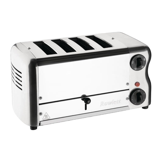 Rowlett Esprit 4 Slot Toaster Chrome w/2x Additional Elements & Sandwich Cage • PAS-CH181-A