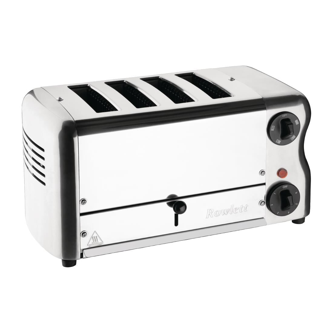 Rowlett Esprit 4 Slot Toaster Chrome w/2x Additional Elements & Sandwich Cage • PAS-HW911-A