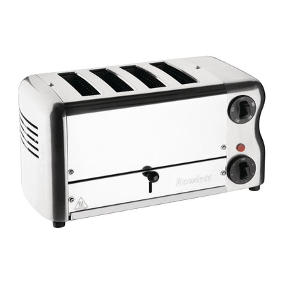 Rowlett Esprit 4 Slot Toaster Chrome w/2x Additional Elements & Sandwich Cage • PAS-HW911-A