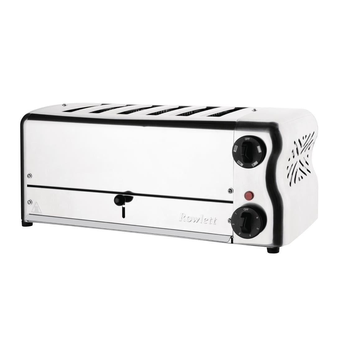 Rowlett Esprit 6 Slot Toaster Chrome w/2x Additional Elements & Sandwich Cage • PAS-HW915-A