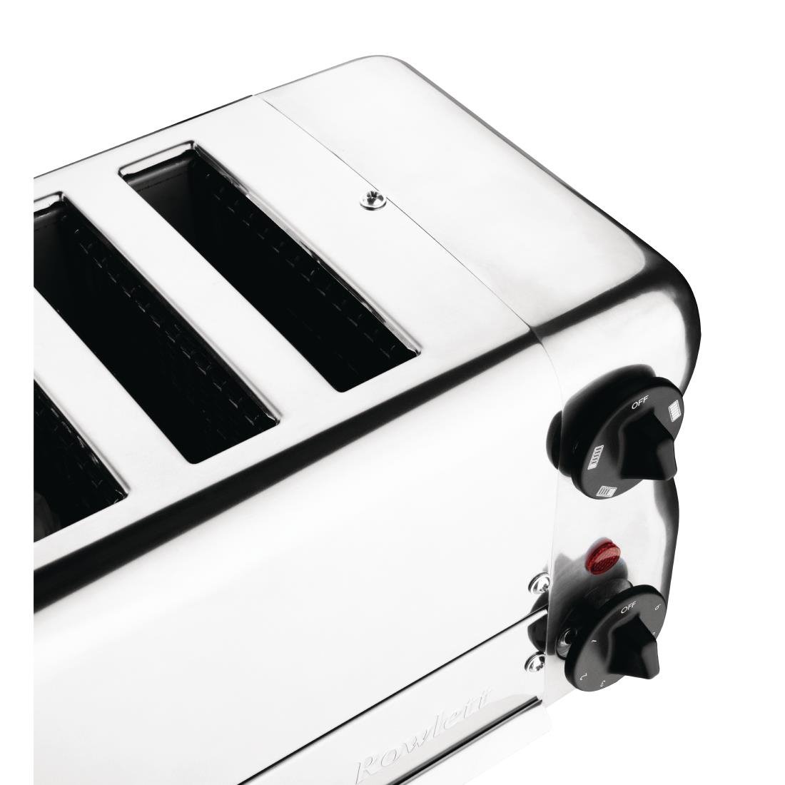 Rowlett Esprit 6 Slot Toaster Chrome w/2x Additional Elements & Sandwich Cage • PAS-CH185-A