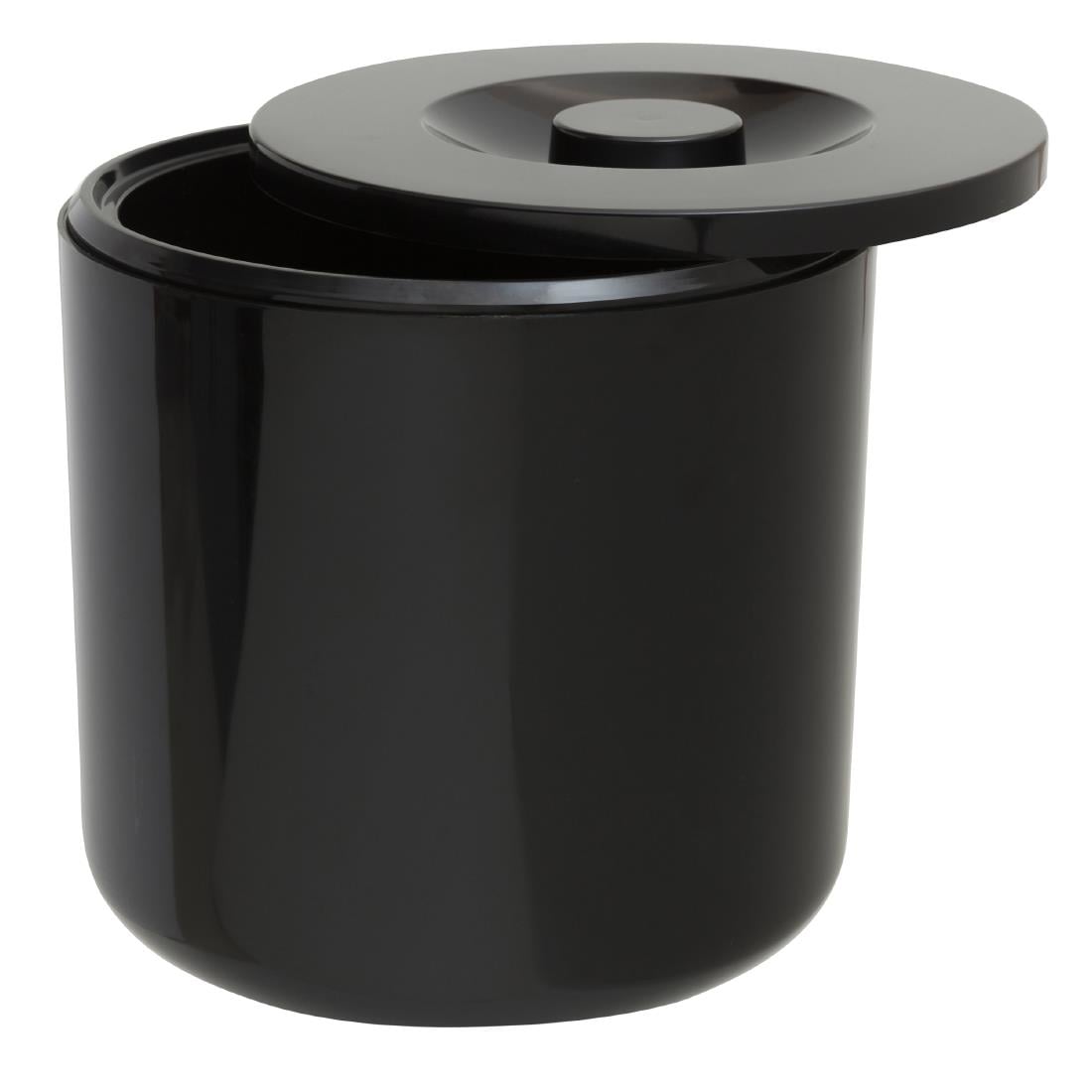 Beaumont Insulated Round Ice Bucket Black • PAS-CZ455