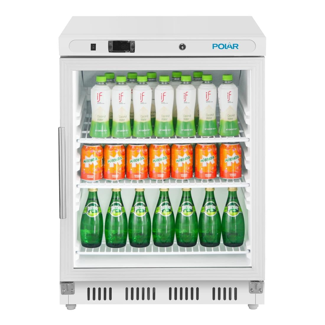Polar C-Series Under Counter White Display Fridge - 150Ltr • PAS-CZ785-A