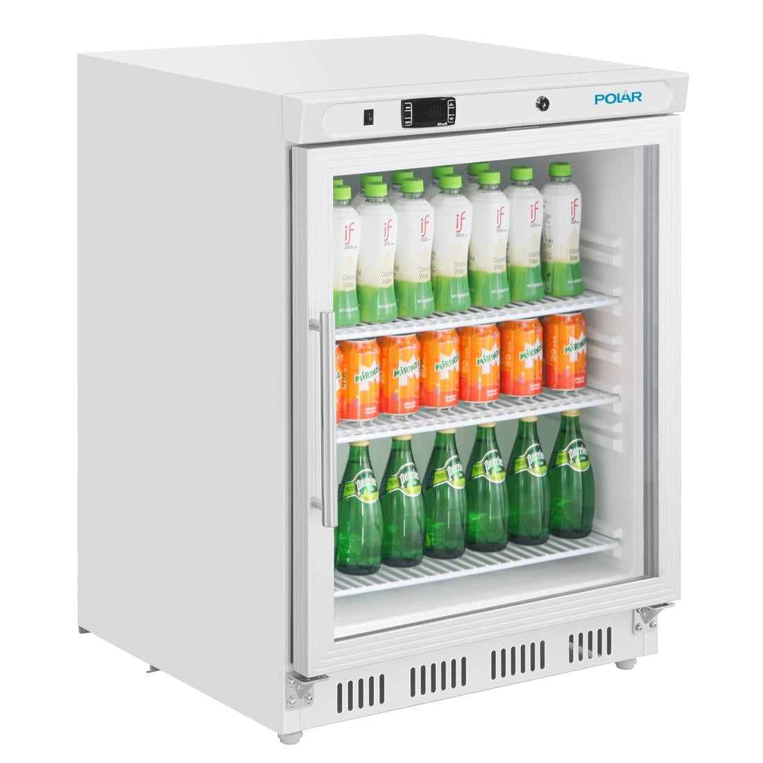 Polar C-Series Under Counter White Display Fridge - 150Ltr • PAS-CZ785-A