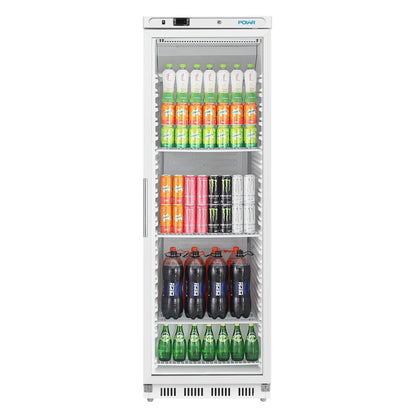 Polar C-Series Upright White Display Fridge - 400Ltr • PAS-CZ786-A
