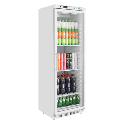 Polar C-Series Upright White Display Fridge - 400Ltr • PAS-CZ786-A