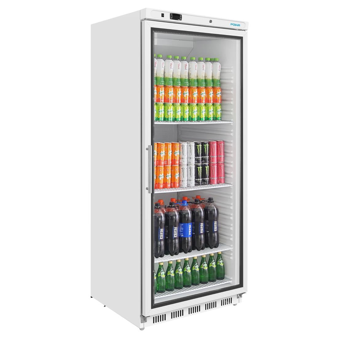 Polar C-Series Upright Display Fridge 600Ltr White • PAS-CZ787-A