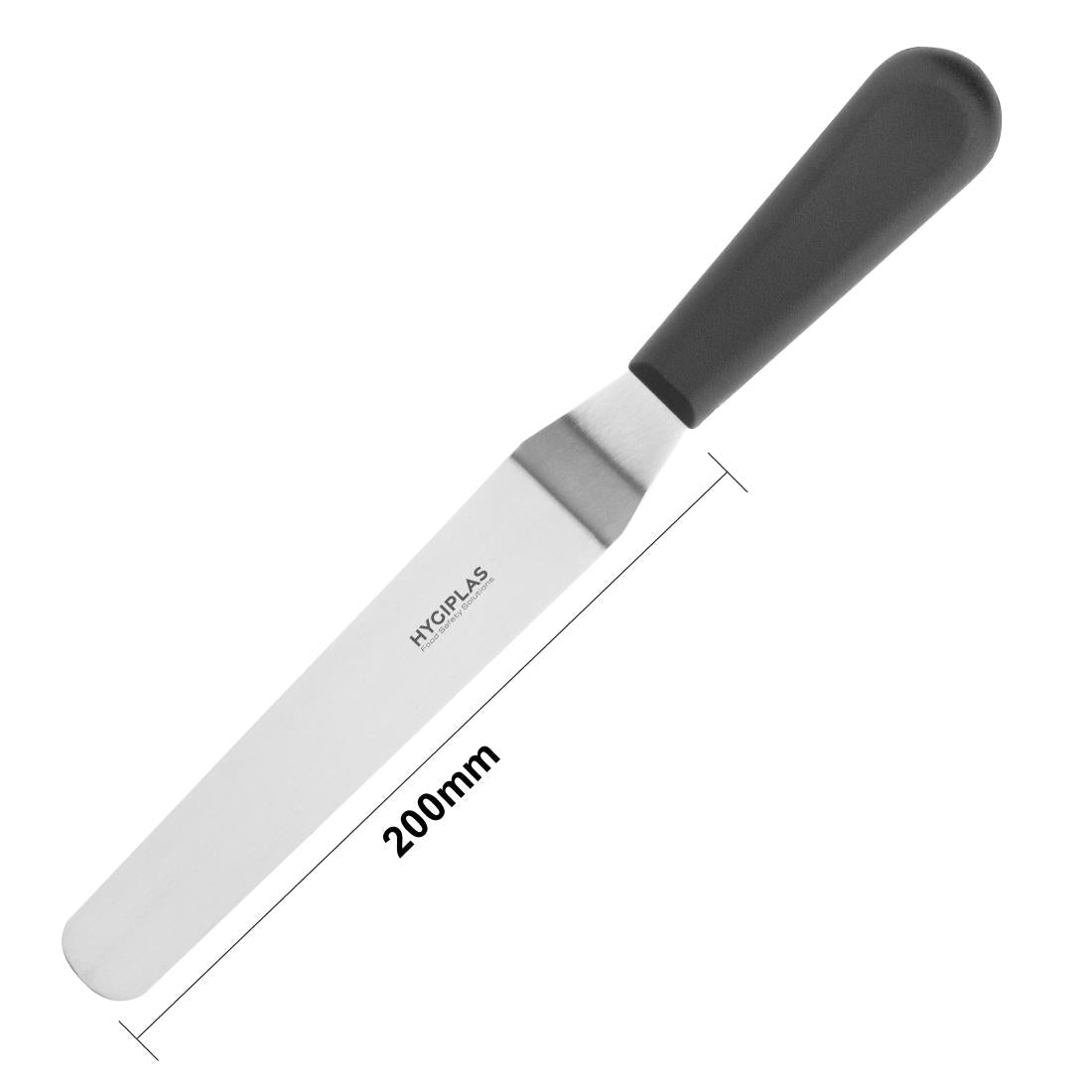 Hygiplas Palette Knife Angled Blade Black 100mm • PAS-D420