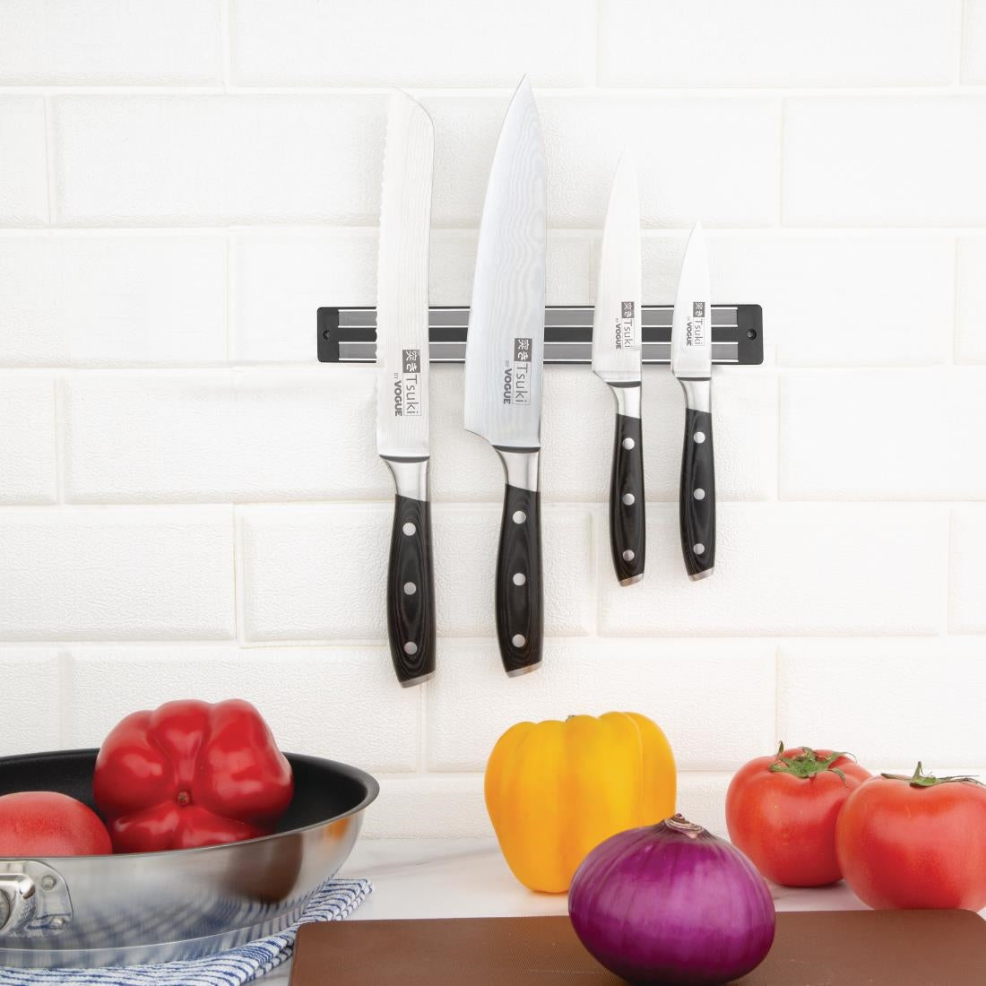 Vogue Magnetic Small Knife Rack 34cm • PAS-D720