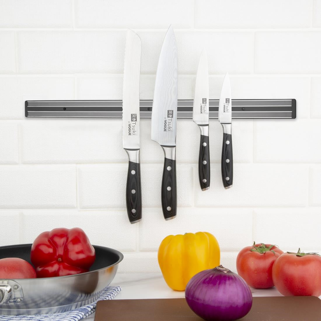 Vogue Magnetic Large Knife Rack 61cm • PAS-D722