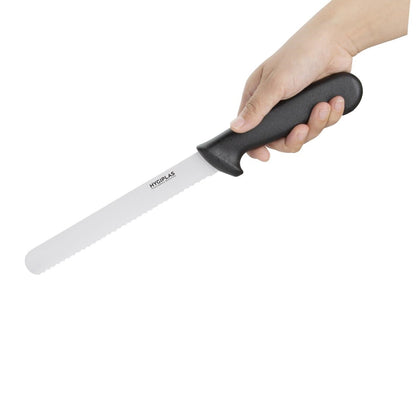 Hygiplas Bread Knife Black 200mm • PAS-D734