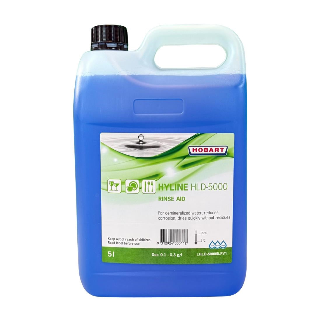 Hobart Dishwasher Rinse Aid HLU-5000 5Ltr • PAS-DA019