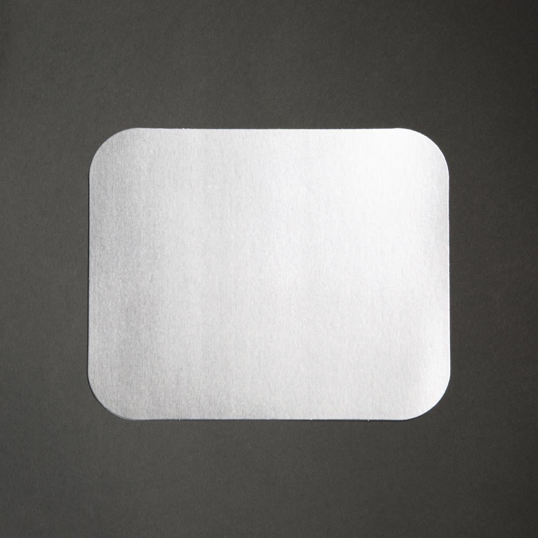 Waxed Lids for Fiesta Recyclable Medium Foil Containers (500 Pack) • PAS-DA087