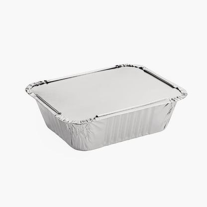 Waxed Lids for Fiesta Recyclable Medium Foil Containers (Pack of 500) • PAS-DA087