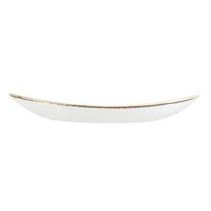Churchill Studio Prints Homespun Charcoal Black Large Oval Coupe Plate 270 x 299mm • PAS-DA267