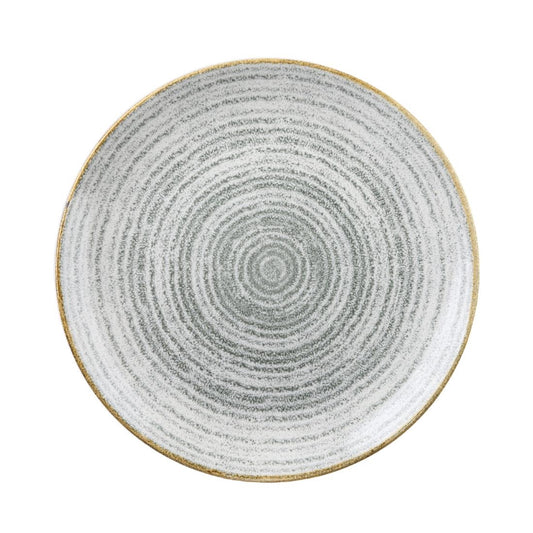 Churchill Studio Prints Homespun Stone Grey Coupe Plate 288mm • PAS-DA268